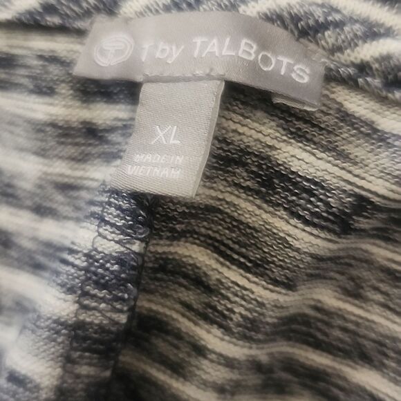 Talbots Faux Wrap Midi Maxi Blue Dress with Cap Sleeves - Picture 11 of 11